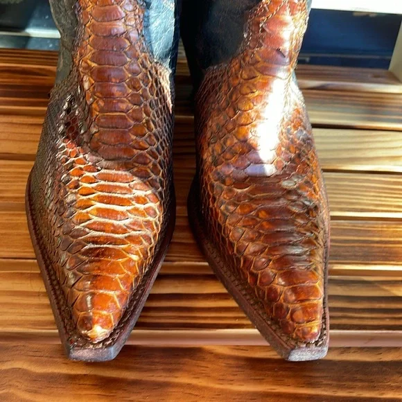 Corral Python Snake Skin Boots 9.5 - Picture 3 of 8